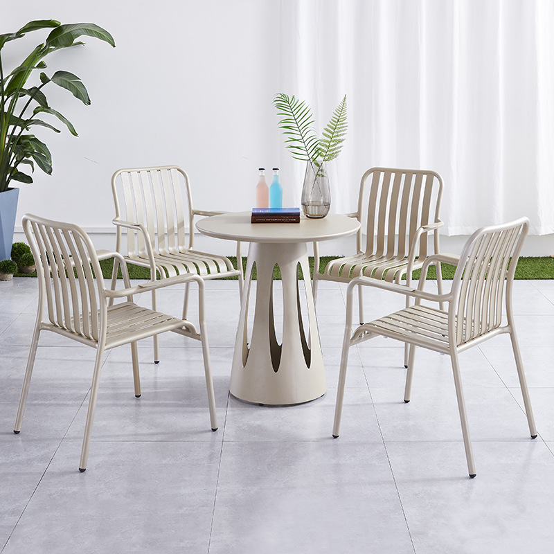 aluminum table & chair